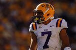 BATON ROUGE, LA - OCTOBER 08:  Tyrann Mathieu #7 of the Louisiana State University Tigers lines up for a play during the game against the Florida Gators at Tiger Stadium on October 8, 2011 in Baton Rouge, Louisiana.  (Photo by Chris Graythen/Getty Images)