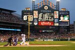 DETROIT, MI - OCTOBER 13:  Delmon Young #21 of the Detroit Tigers hits a two-run home run in the sixth inning of Game Five of the American League Championship Series against the Texas Rangers at Comerica Park on October 13, 2011 in Detroit, Michigan.  (Photo by Leon Halip/Getty Images)