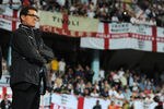 PODGORICA, MONTENEGRO - OCTOBER 07:  England manager Fabio Capello looks on before the EURO 2012 group G qualifier match between Montenegro and England at the Gradski Stadium on October 7, 2011 in Podgorica, Montenegro.  (Photo by Michael Regan/Getty Images)