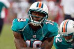 TAMPA, FL - AUGUST 27:  Receiver Brandon Marshall #19 of the Miami Dolphins warms up just before the start of the preseason game against the Tampa Bay Buccaneers at Raymond James Stadium on August 27, 2011 in Tampa, Florida.  (Photo by J. Meric/Getty Images)