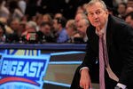 NEW YORK, NY - MARCH 12: Head coach Jim Calhoun of the Connecticut Huskies looks on from the bench late in the game against the Louisville Cardinals during the championship of the 2011 Big East Men's Basketball Tournament presented by American Eagle Outfitters at Madison Square Garden on March 12, 2011 in New York City.  (Photo by Chris Trotman/Getty Images)