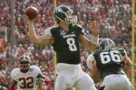 ORLANDO, FL - JANUARY 01:  Kirk Cousins #8 of the Michigan State Spartans passes the ball during the Capitol One Bowl against the Alabama Crimson Tide at the Florida Citrus Bowl on January 1, 2011 in Orlando, Florida.  (Photo by Mike Ehrmann/Getty Images)