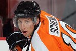 PHILADELPHIA, PA - SEPTEMBER 21:  Brayden Schenn #10 of the Philadelphia Flyers skates against the Toronto Maple Leafs at the Wells Fargo Center on September 21, 2011 in Philadelphia, Pennsylvania. The Maple Leafs defeated the Flyers 4-2.  (Photo by Bruce Bennett/Getty Images)