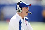 EAST RUTHERFORD, NJ - OCTOBER 09: Tom Coughlin, head coach of the New York Giants yells from the sideline during a game against the Seattle Seahawks at MetLife Stadium on October 9, 2011 in East Rutherford, New Jersey.  (Photo by Jeff Zelevansky/Getty Images)