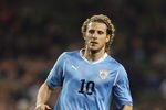 DUBLIN, IRELAND - MARCH 29:  Diego Forlan of Uruguay in action during the International Friendly match between Republic of Ireland and Uruguay at the Aviva Stadium on March 29, 2011 in Dublin, Ireland.  (Photo by Ian Walton/Getty Images)