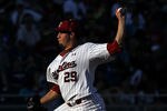 OMAHA, NE - JUNE 28:  Pitcher Michael Roth #29 of the South Carolina Gamecocks throws against the Florida Gators during game 2 of the men's 2011 NCAA College Baseball World Series at TD Ameritrade Park Omaha on June 28, 2011 in Omaha, Nebraska.  (Photo by Ronald Martinez/Getty Images)