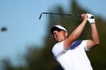 MADRID, SPAIN - OCTOBER 09:  Luke Donald of England in action during round four of the Madrid Masters Golf at El Encin Golf & Hotel on October 9, 2011 in Madrid, Spain.  (Photo by Julian Finney/Getty Images)