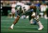 10 Sep 1989:  Defensive tackle Reggie White of the Philadelphia Eagles prepares for action during a game against the Seattle Seahawks at Veterans Stadium in Philadelphia, Pennsylvania.  The Eagles won the game 31-7. Mandatory Credit: Doug Pensinger  /Alls