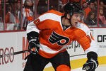 PHILADELPHIA, PA - SEPTEMBER 26:  Brayden Schenn #10 of the Philadelphia Flyers skates against the New York Rangers during an NHL preseason game at Wells Fargo Center on September 26, 2011 in Philadelphia, Pennsylvania.  (Photo by Bruce Bennett/Getty Images)