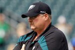 PHILADELPHIA, PA - SEPTEMBER 25:  Head coach Andy Reid of the Philadelphia Eagles looks on before the game against the New York Giants at Lincoln Financial Field on September 25, 2011 in Philadelphia, Pennsylvania.  (Photo by Rob Carr/Getty Images)