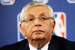 NEW YORK, NY - OCTOBER 04:  NBA Commissioner David Stern speaks at a press conference after NBA labor negotiations at The Westin Times Square on October 4, 2011 in New York City. Stern announced the NBA has canceled the remainder of the preseason and will cancel the first two weeks of the regular season if there is no labor agreement by Monday.  (Photo by Patrick McDermott/Getty Images)