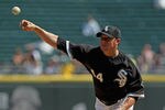 CHICAGO, IL - AUGUST 31: Starting pitcher Jake Peavy #44 of the Chicago White Sox delivers the ball against the Minnesota Twins at U.S. Cellular Field on August 31, 2011 in Chicago, Illinois. (Photo by Jonathan Daniel/Getty Images)