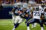 ST. LOUIS - OCTOBER 19:  Jason Witten #82 of the Dallas Cowboys runs with the ball against the St. Louis Rams during their NFL game at Edward Jones Dome on October 19, 2008 in St. Louis, Missouri.  The Rams defeated the Cowboys 34-14.  (Photo by Dilip Vishwanat/Getty Images)