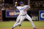 SAN DIEGO, CA - AUGUST 1: Third baseman Casey Blake #23 of the Los Angeles Dodgers throws the ball during the game against the San Diego Padres at Petco Park on August 1, 2011 in San Diego, California. (Photo by Kent C. Horner/Getty Images)