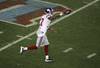 GLENDALE, AZ - FEBRUARY 03:  Wide receiver Plaxico Burress #17 of the New York Giants celebrates after he catches a 13-yard touchdown pass in the fourth quarter over Ellis Hobbs #27 of the New England Patriots during Super Bowl XLII on February 3, 2008 at the University of Phoenix Stadium in Glendale, Arizona. The Giants defeated the Patriots 17-14.  (Photo by Jim McIsaac/Getty Images)