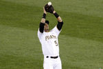 PITTSBURGH, PA - SEPTEMBER 24:  Ronny Cedeno #5 of the Pittsburgh Pirates plays the field against the Cincinnati Reds during the game on September 24, 2011 at PNC Park in Pittsburgh, Pennsylvania.  (Photo by Justin K. Aller/Getty Images)