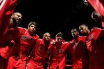 CHICAGO, IL - MARCH 25: Members of the Chicago Bulls including (L-R) Carlos Boozer #5, Kyle Korver #26, Taj Gibson #22, Omer Asik #3, Kurt Thomas #40, Derrick Rose #1, Loul Deng #9 and Keith Bogans #6 huddle before a game against the Memphis Grizzlies at the United Center on March 25, 2011 in Chicago, Illinois. The Bulls defeated the Grizzlies 99-96. NOTE TO USER: User expressly acknowledges and agrees that, by downloading and/or using this photograph, User is consenting to the terms and conditions of the Getty Images License Agreement. (Photo by Jonathan Daniel/Getty Images)
