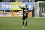 CHESTER, PA - SEPTEMBER 17: Sebastien Le Toux #9 of the Philadelphia Union waves to the crows after their MLS soccer game against the Columbus Crew, September 17, 2011 at PPL Stadium in Chester, Pennsylvania. The Union won 1-0 on a score by Le Toux. (Photo by Chris Gardner/Getty Images)