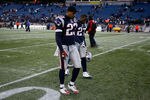 FOXBORO, MA - JANUARY 10:  (L-R) Leigh Bodden #23 and Kyle Arrington #27 of the New England Patriots walk off the field dejected after they lost 33-14 against the Baltimore Ravens during the 2010 AFC wild-card playoff game at Gillette Stadium on January 10, 2010 in Foxboro, Massachusetts.  (Photo by Elsa/Getty Images)