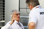 ISTANBUL, TURKEY - MAY 28:  (L-R) F1 supremo Bernie Ecclestone talks with Mercedes GP Team Principal Ross Brawn following practice for the Turkish Formula One Grand Prix at Istanbul Park on May 28, 2010, in Istanbul, Turkey.  (Photo by Mark Thompson/Getty Images)