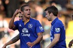 LONDON, ENGLAND - OCTOBER 23:  Jack Rodwell of Everton celebrates his goal during the Barclays Premier League match between Fulham and Everton at Craven Cottage on October 23, 2011 in London, England.  (Photo by Clive Rose/Getty Images)