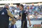 PHILADELPHIA - APRIL 10: Vice President Joe Biden shakes hands with Sébastien Le Toux #9 of the Philadelphia Union before the game against D.C. United on April 10, 2010 at Lincoln Financial Field in Philadelphia, Pennsylvania. (Photo by Drew Hallowell/Getty Images)