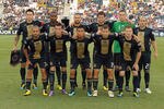 CHESTER, PA - AUGUST 14:  The starting team for the Philadelphia Union pose for a photograph before the game against the Colorado Rapids at PPL Park on August 14, 2010 in Chester, Pennsylvania. The match ended in a 1-1 tie.  (Photo by Drew Hallowell/Getty Images)