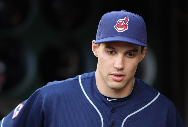 OAKLAND, CA - MAY 03:  Grady Sizemore #24 of the Cleveland Indians stands in the dugout before their game against the Oakland Athletics at Oakland-Alameda County Coliseum on May 3, 2011 in Oakland, California.  (Photo by Ezra Shaw/Getty Images)