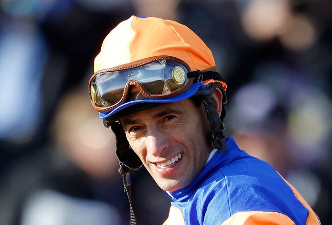 LOUISVILLE, KY - NOVEMBER 06:  John Velazquez celebrates aboard Uncle Mo after winning the Juvenile during the Breeders' Cup World Championships at Churchill Downs on November 6, 2010 in Louisville, Kentucky.  (Photo by Matthew Stockman/Getty Images)