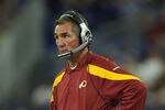 TORONTO, ON - OCTOBER 30: Head coach Mike Shanahan of the Washington Redskins looks on from the sideline during NFL game action against the Buffalo Bills at Rogers Centre on October 30, 2011 in Toronto, Ontario, Canada. (Photo by Tom Szczerbowski/Getty Images)