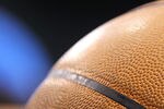 DALLAS, TX - JUNE 07:  A detail of the finals logo is seen on an offical spandling basketball as the Dallas Mavericks host the Miami Heat in Game Four of the 2011 NBA Finals at American Airlines Center on June 7, 2011 in Dallas, Texas. NOTE TO USER: User expressly acknowledges and agrees that, by downloading and/or using this Photograph, user is consenting to the terms and conditions of the Getty Images License Agreement  (Photo by Mike Ehrmann/Getty Images)