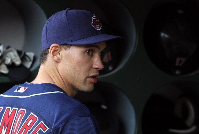 OAKLAND, CA - MAY 03:  Grady Sizemore #24 of the Cleveland Indians stands in the dugout before their game against the Oakland Athletics at Oakland-Alameda County Coliseum on May 3, 2011 in Oakland, California.  (Photo by Ezra Shaw/Getty Images)