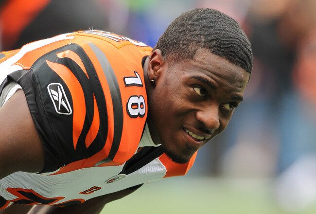SEATTLE - OCTOBER 30:  Wide receiver A.J. Green #18 of the Cincinnati Bengals looks on during warmups prior to the game against the Seattle Seahawks at CenturyLink Field on October 30, 2011 in Seattle, Washington. (Photo by Otto Greule Jr/Getty Images)