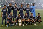 CARSON, CA - MAY 25:  The Los Angeles Galaxy starting eleven pose for a photo before the game with the Houston Dynamo at The Home Depot Center on May 25, 2011 in Carson, California.  The Galaxy won 1-0. (Photo by Stephen Dunn/Getty Images)