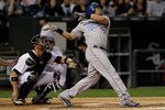 CHICAGO, IL - AUGUST 13: Melky Cabrera #53 of the Kansas City Royals hits against the Chicago White Sox at U.S. Cellular Field on August 13, 2011 in Chicago, Illinois. (Photo by John Gress/Getty Images)