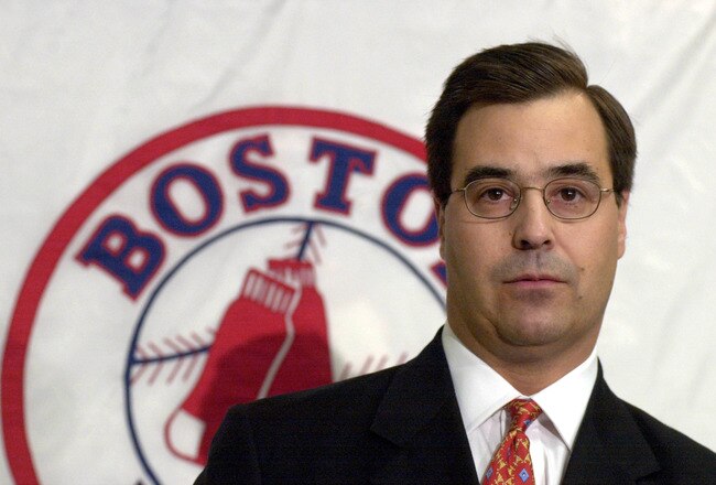 393323 01: Boston Red Sox Executive Vice President and General Manager Dan Duquette announces the naming of a new manager August 16, 2001 at a press conference in Boston, Massachusetts. Pitching coach Joe Kerrigan was named as the replacement for fired manager Jimy Williams. (Photo by Darren McCollester/Getty Images)