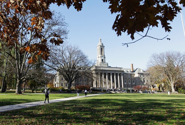 UNIVERSITY PARK, PA - NOVEMBER 08: The Penn State University campus is seen on November 8, 2011 in University Park, Pennsylvania. Amid allegations that former assistant Jerry Sandusky was involved with child sex abuse, Joe Paterno's weekly news conference was canceled about an hour before it was scheduled to occur. (Photo by Rob Carr/Getty Images)