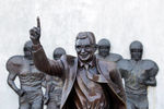 UNIVERSITY PARK, PA - NOVEMBER 08:  A statue of  Penn State University head football coach Joe Paterno is seen outside of Beaver Stadium on November 8, 2011 in University Park, Pennsylvania. Amid allegations that former assistant Jerry Sandusky was involved with child sex abuse, Joe Paterno's weekly news conference was canceled about an hour before it was scheduled to occur. (Photo by Rob Carr/Getty Images)