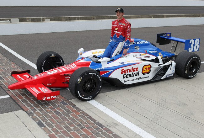 INDIANAPOLIS, IN - MAY 21:  Graham Rahal, driver of the #38 Service Central Dallara Honda, poses for an official portrait during qualifying for the Indianapolis 500 on May 21, 2011 at Indianapolis Motor Speedway in Indianapolis, Indiana.  (Photo by Jamie Squire/Getty Images)