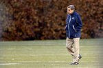 STATE COLLEGE, PA - NOVEMBER 09:  Penn State University head football coach Joe Paterno watches his team during practice on November 9, 2011 in State College, Pennsylvania.  (Photo by Rob Carr/Getty Images)