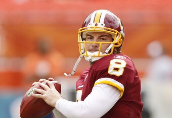 Grossman will start for the Redskins today.