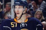 BUFFALO, NY - OCTOBER 14: Tyler Myers #57 of the Buffalo Sabres skates against the Carolina Hurricanes during their NHL game at First Niagara Center October 14, 2011 in Buffalo, New York. (Photo by Dave Sandford/Getty Images)