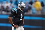 CHARLOTTE, NC - NOVEMBER 13:  Cam Newton #1 of the Carolina Panthers walks off the field dejected during their game against the Tennessee Titans at Bank of America Stadium on November 13, 2011 in Charlotte, North Carolina.  (Photo by Streeter Lecka/Getty Images)