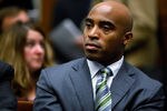 WASHINGTON - OCTOBER 28:  Former National Football League player Tiki Barber listens to testimony during a hearing of the House Judiciary Committee about football brain injuries on Captiol Hill October 28, 2009 in Washington, DC. A recent NFL study of retired players suggested that N.F.L. retirees ages 60 to 89 are experiencing moderate to severe dementia at several times the national rate.  (Photo by Chip Somodevilla/Getty Images)