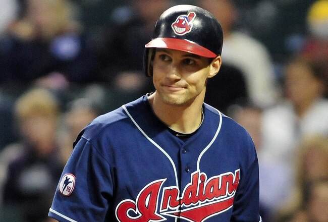 CLEVELAND, OH - SEPTEMBER 20: Grady Sizemore #24 of the Cleveland Indians reacts after striking out during the second inning against the Chicago White Sox at Progressive Field on September 20, 2011 in Cleveland, Ohio. (Photo by Jason Miller/Getty Images)