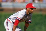 CHICAGO - 1987:  Ozzie Smith #1 of the St. Louis Cardinals readies for a play during a game with the Chicago Cubs in 1987 at Wrigley Field in Chicago, Illinois.  (Photo by Jonathan Daniel/Getty Images)