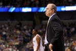 TAMPA, FL - MARCH 17:  Head coach Ben Howland of the UCLA Bruins looks on against the Michigan State Spartans during the second round of the 2011 NCAA men's basketball tournament at St. Pete Times Forum on March 17, 2011 in Tampa, Florida.  (Photo by Mike Ehrmann/Getty Images)