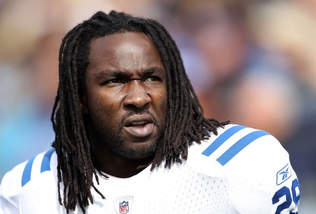 NASHVILLE, TN - OCTOBER 30:  Joseph Addai #29 of the Indianapolis Colts watches the game action during the NFL game against  the Tennessee Titans at LP Field on October 30, 2011 in Nashville, Tennessee.  The Colts lost 27-10.  (Photo by Andy Lyons/Getty Images)