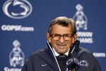 STATE COLLEGE, PA - OCTOBER 29:  Joe Paterno addresses the media after the game against the Illinois Fighting Illini on October 29, 2011 at Beaver Stadium in State College, Pennsylvania.  The Nittany Lions defeated the Fighting Illini 10-7.  (Photo by Justin K. Aller/Getty Images)