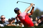 MELBOURNE, AUSTRALIA - NOVEMBER 16:  Tiger Woods of the U.S. Team hits a shot during a practice round prior to the start of the 2011 Presidents Cup at Royal Melbourne Golf Course on November 16, 2011 in Melbourne, Australia.  (Photo by Scott Halleran/Getty Images)